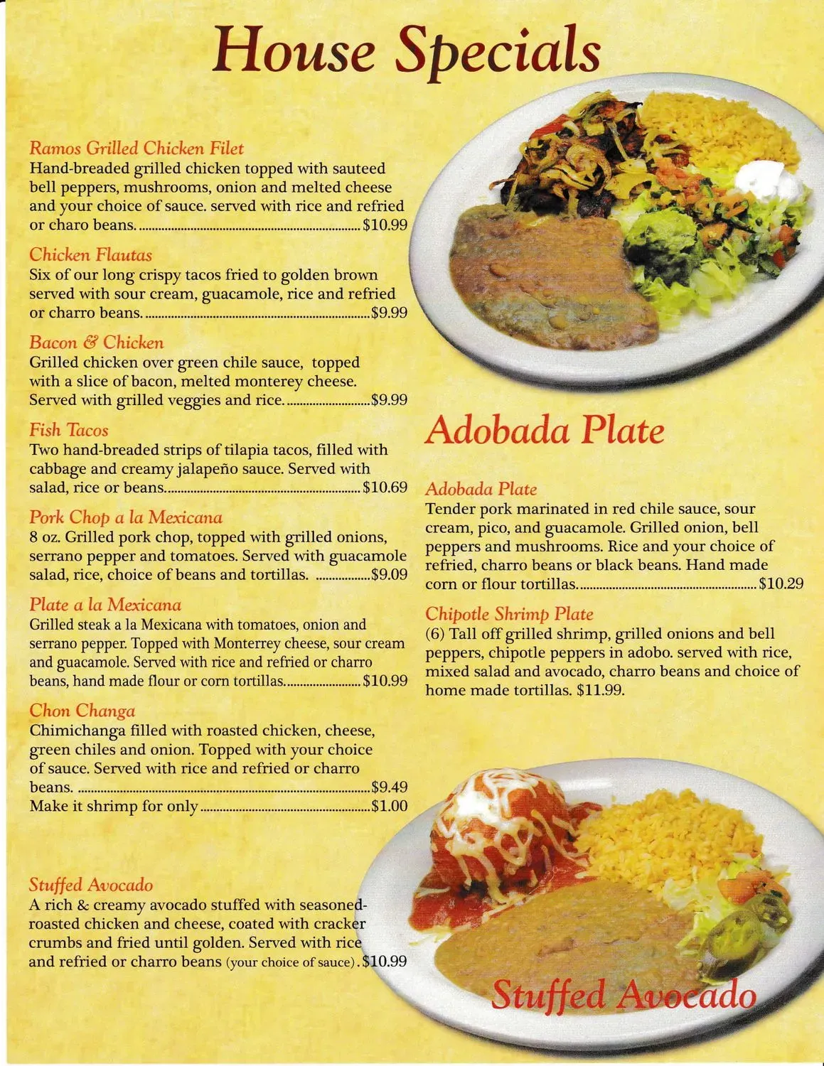 Ramos Tex-Mex Restaurant #3 Menu - Updated November 2025