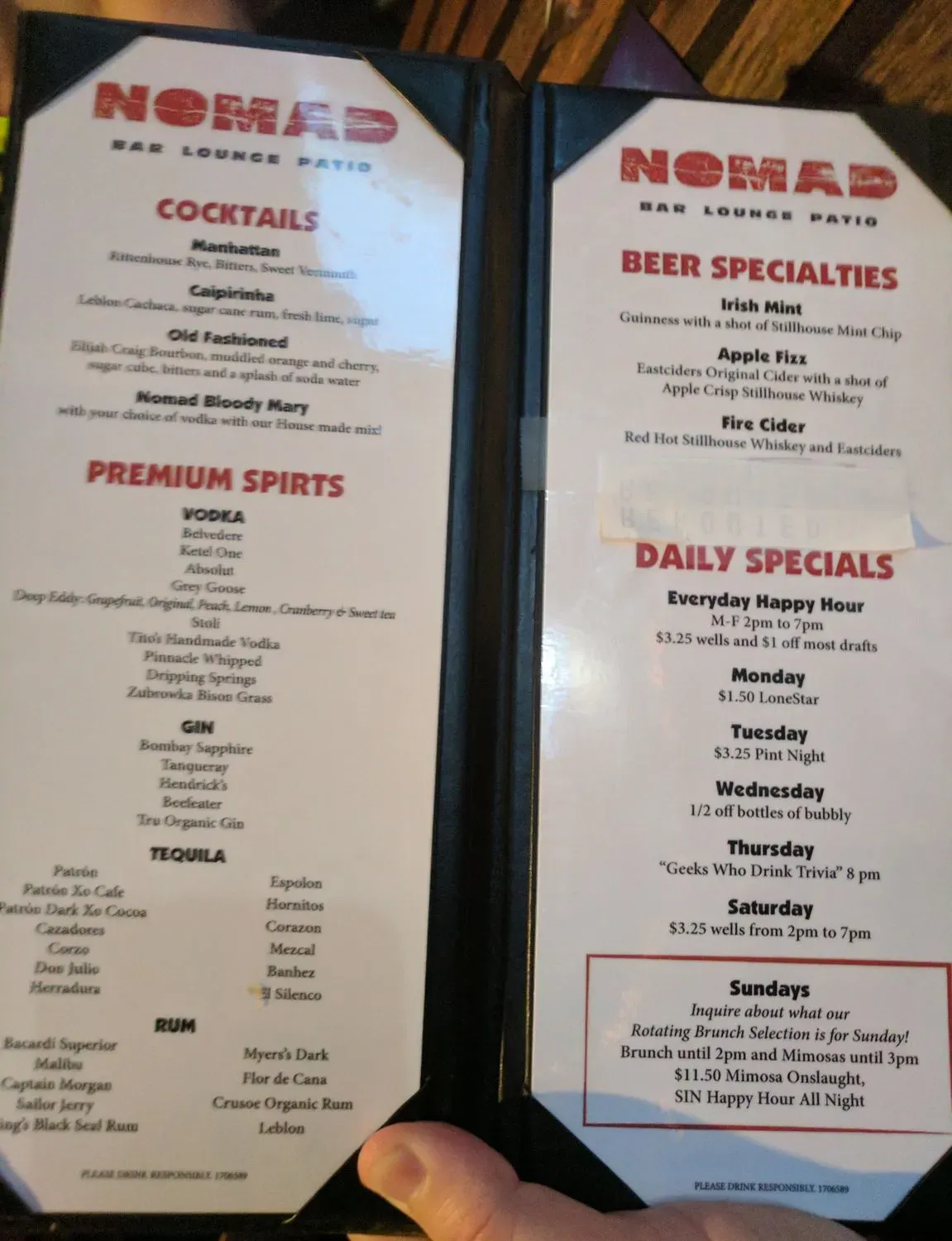 Menu 5