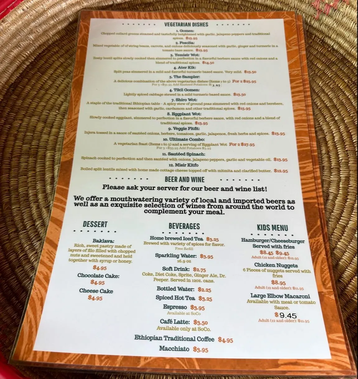 Menu 2