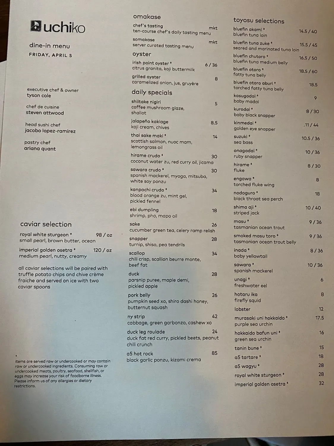 Menu 2