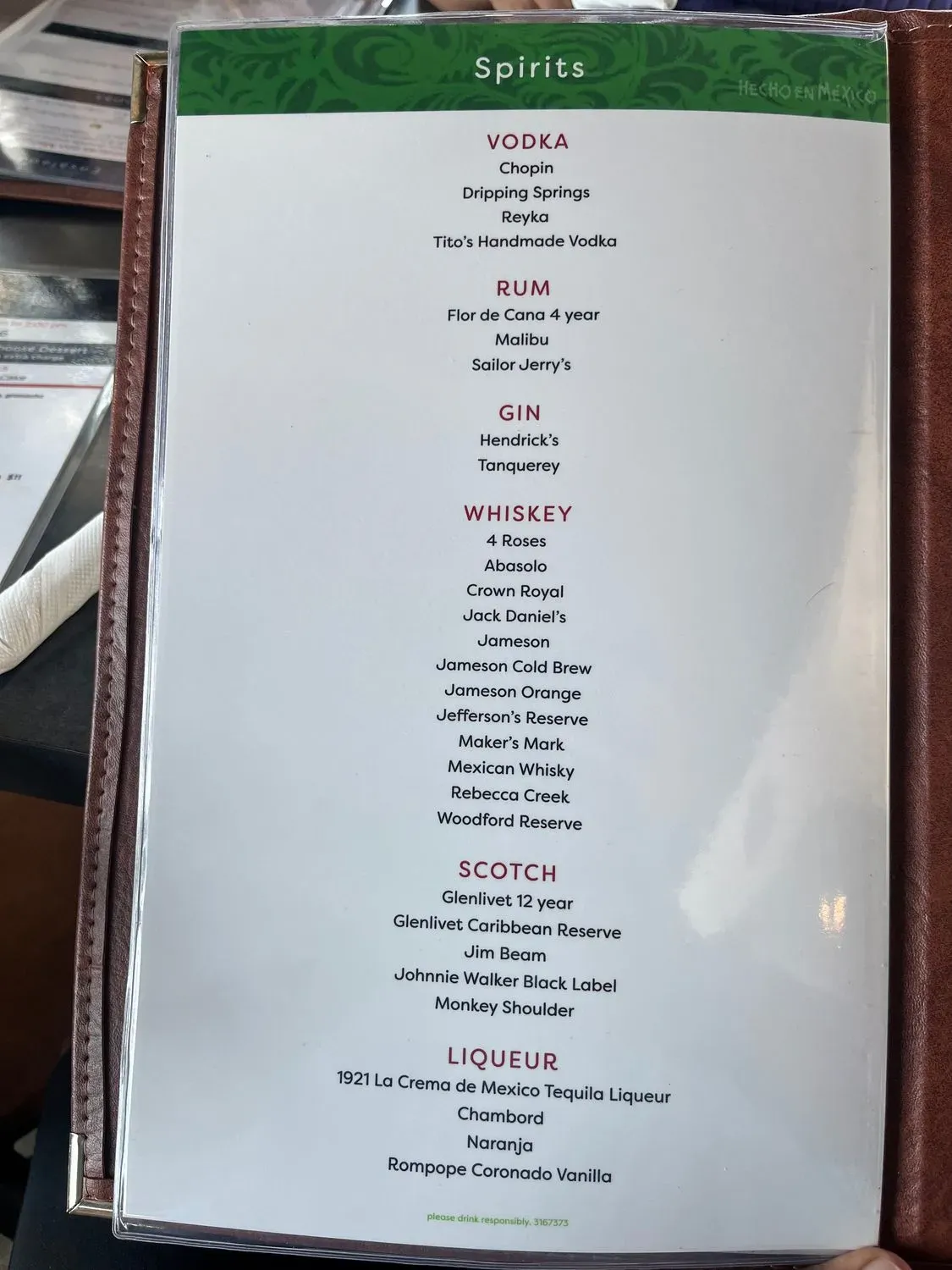 Menu 6