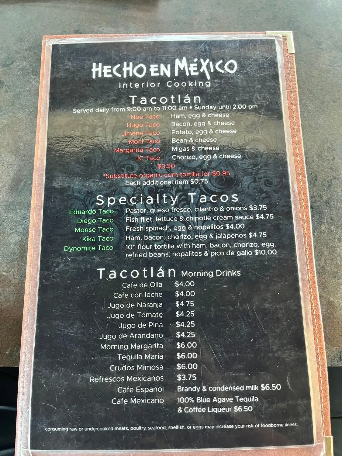 Menu 3