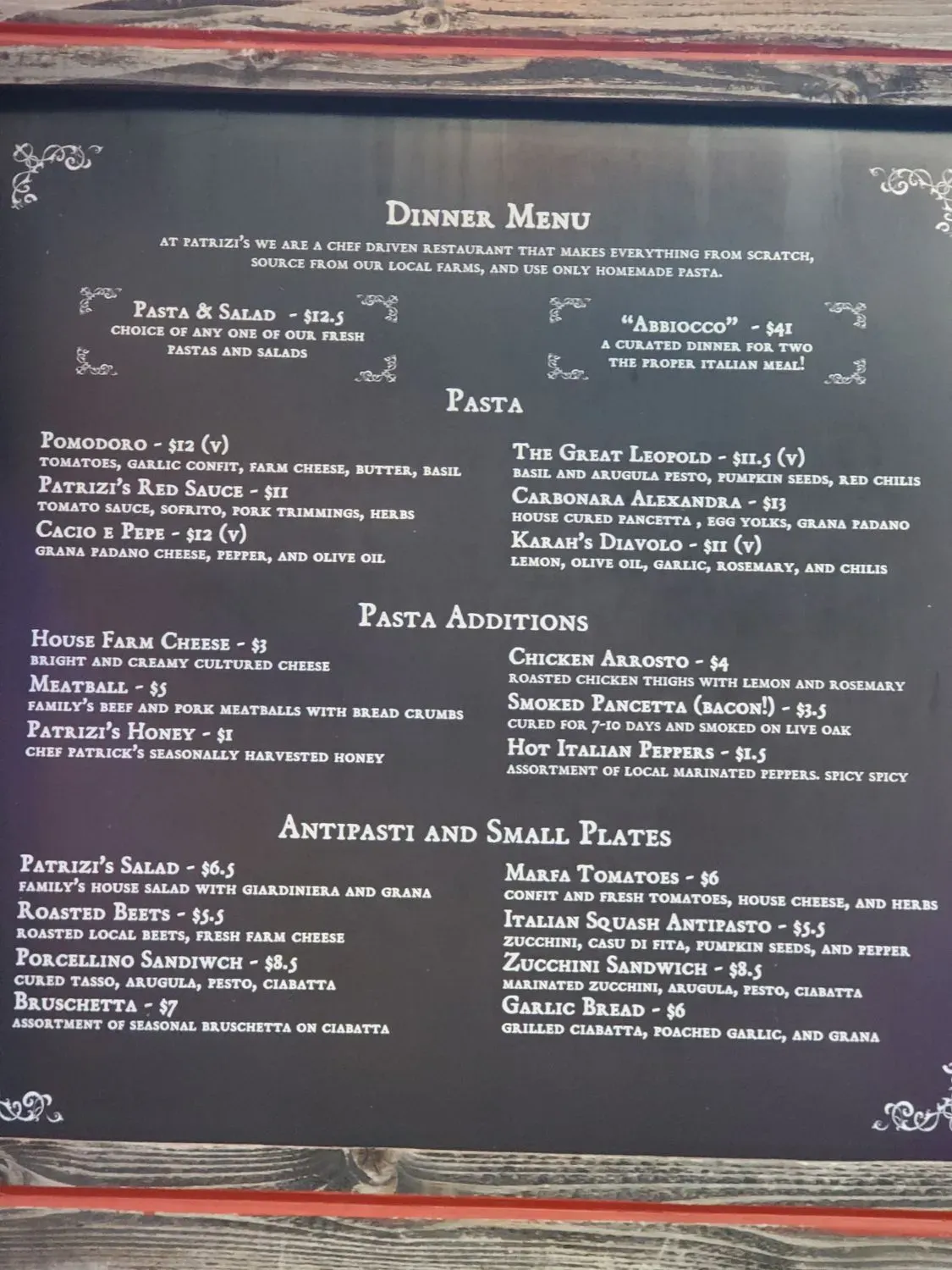 Menu 2