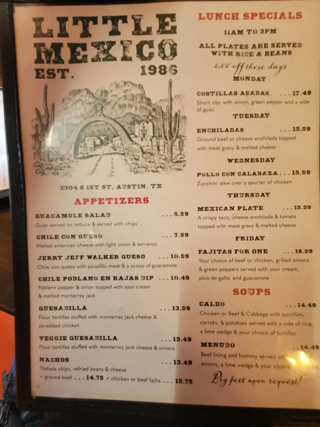 Menu 1