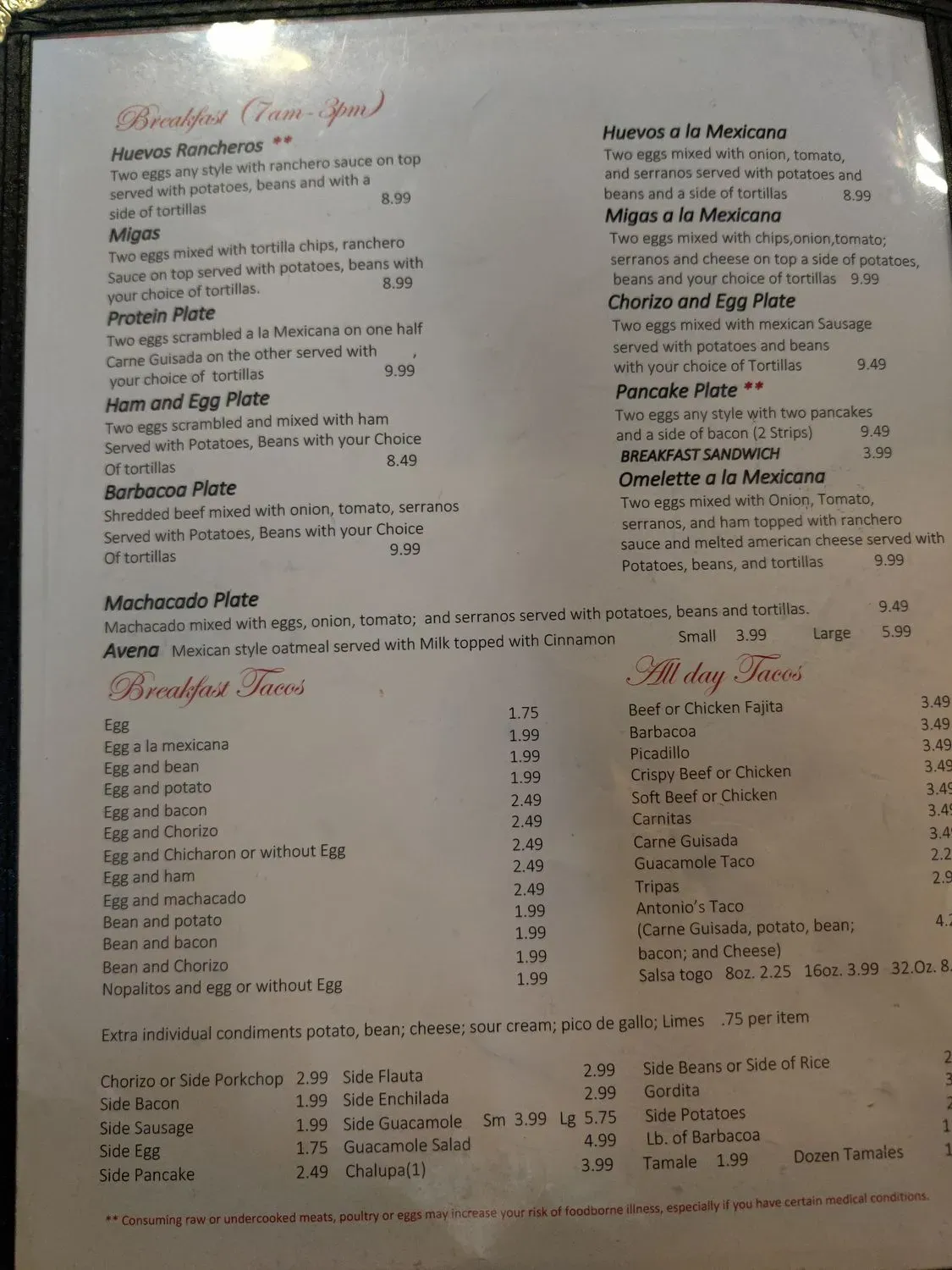 Menu 3