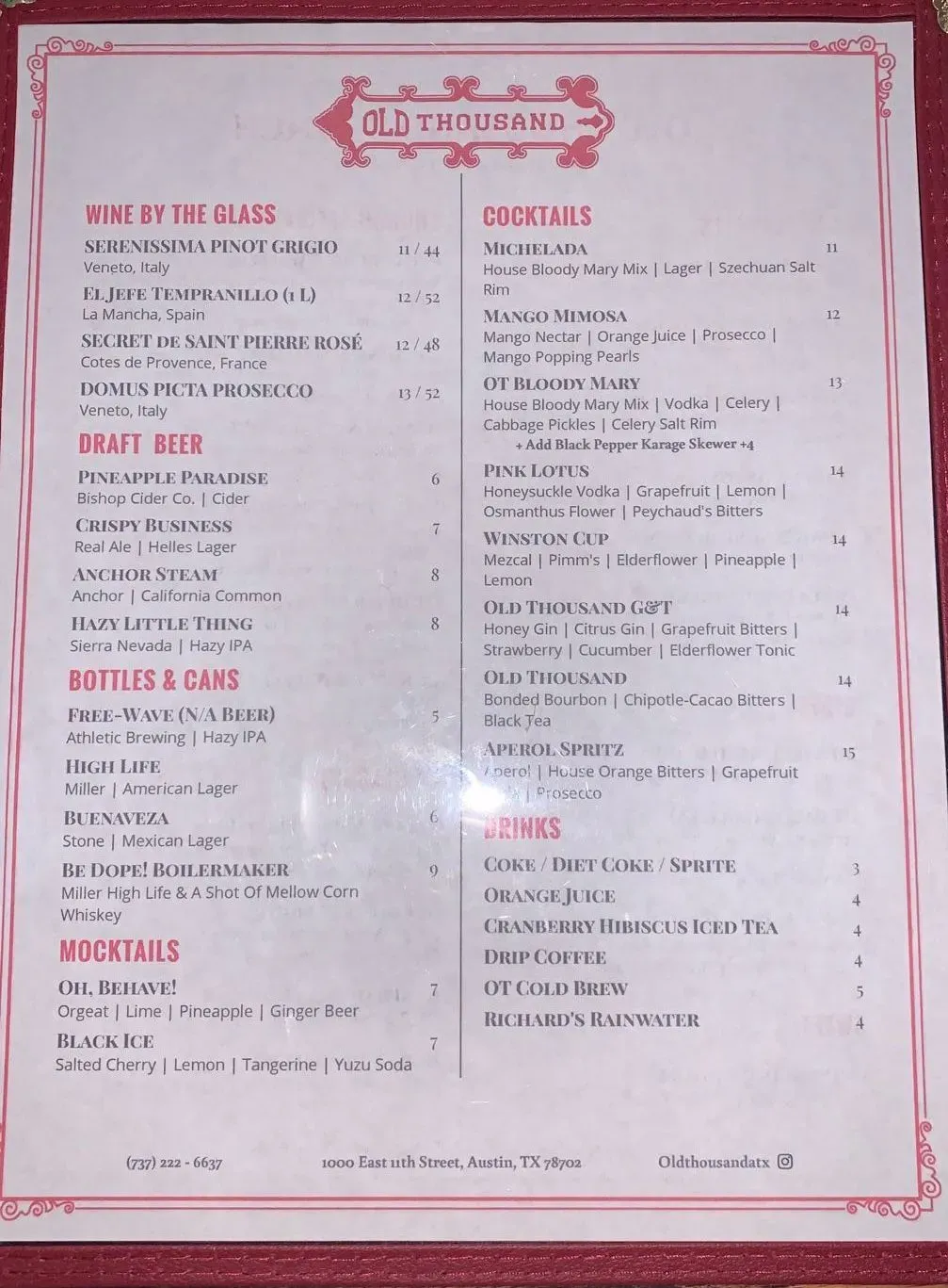 Menu 1