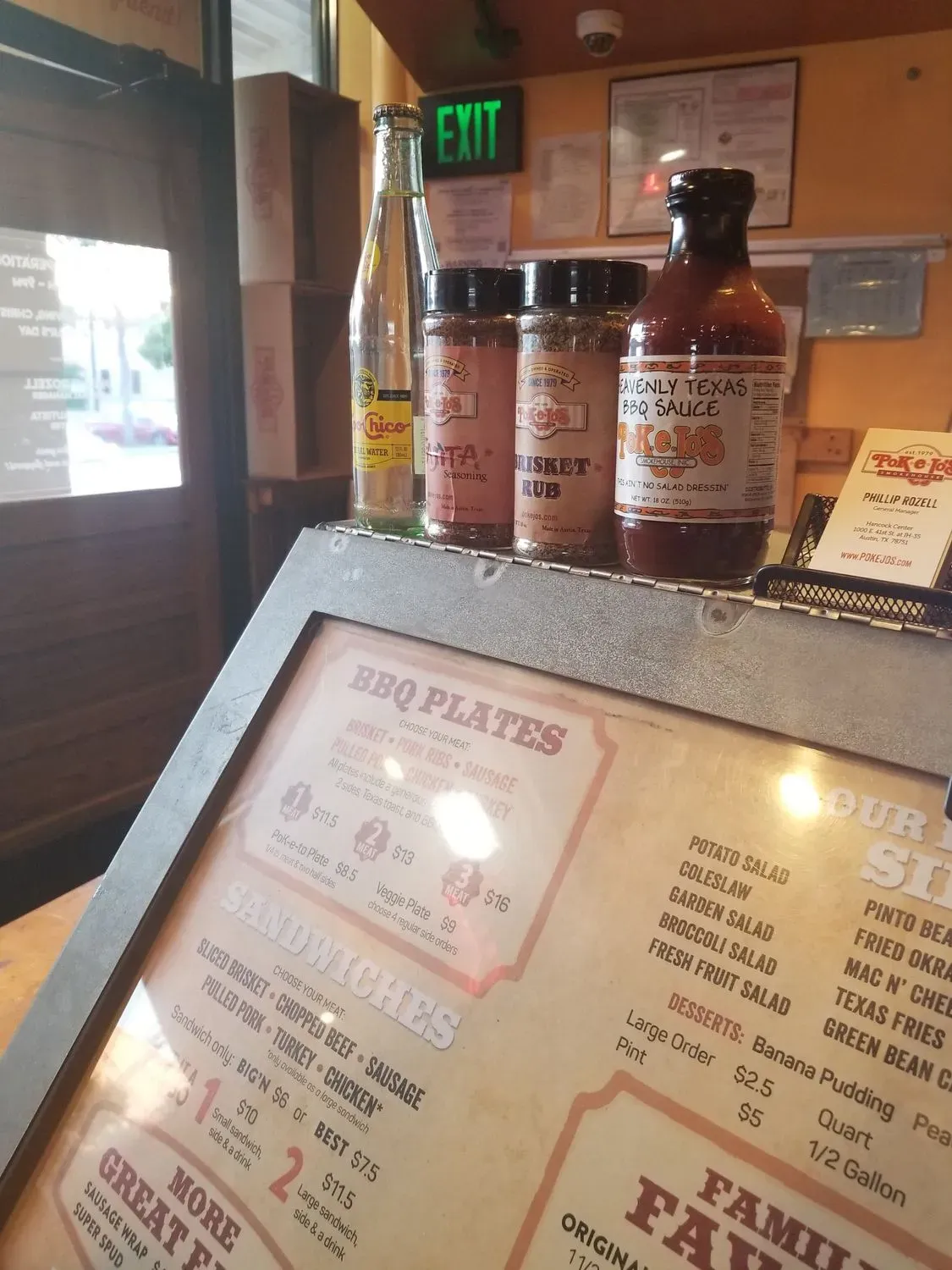 Pok-e-Jo's - Hancock Menu - Updated November 2025