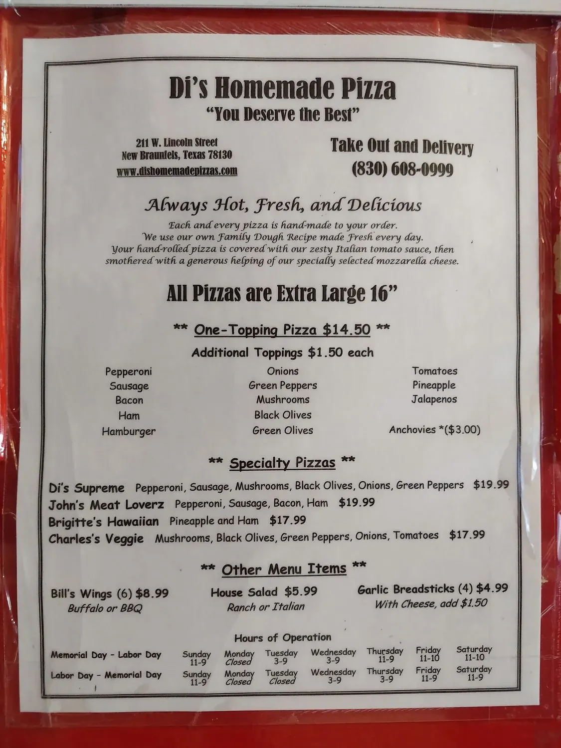 Menu 2