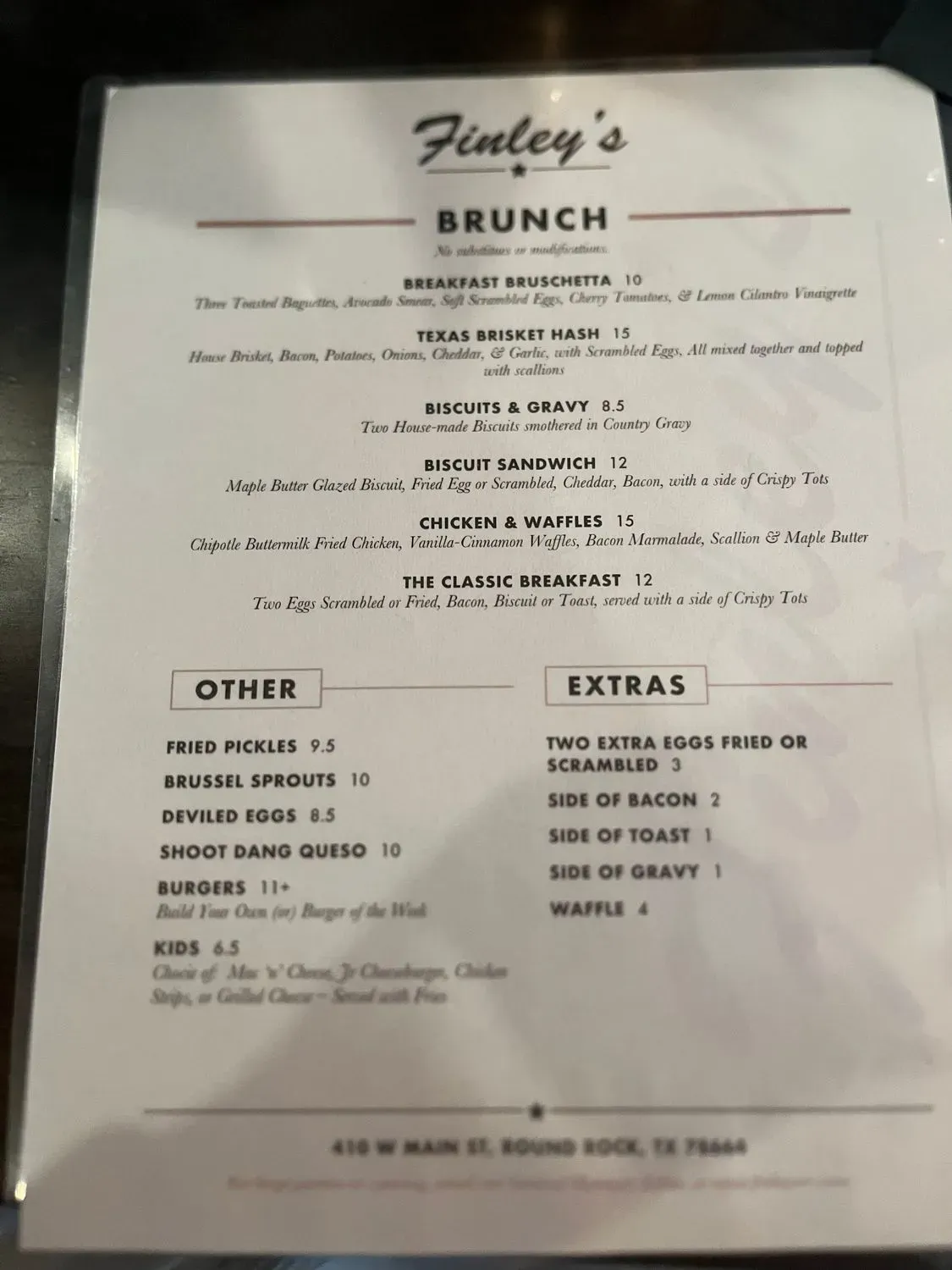 Menu 5