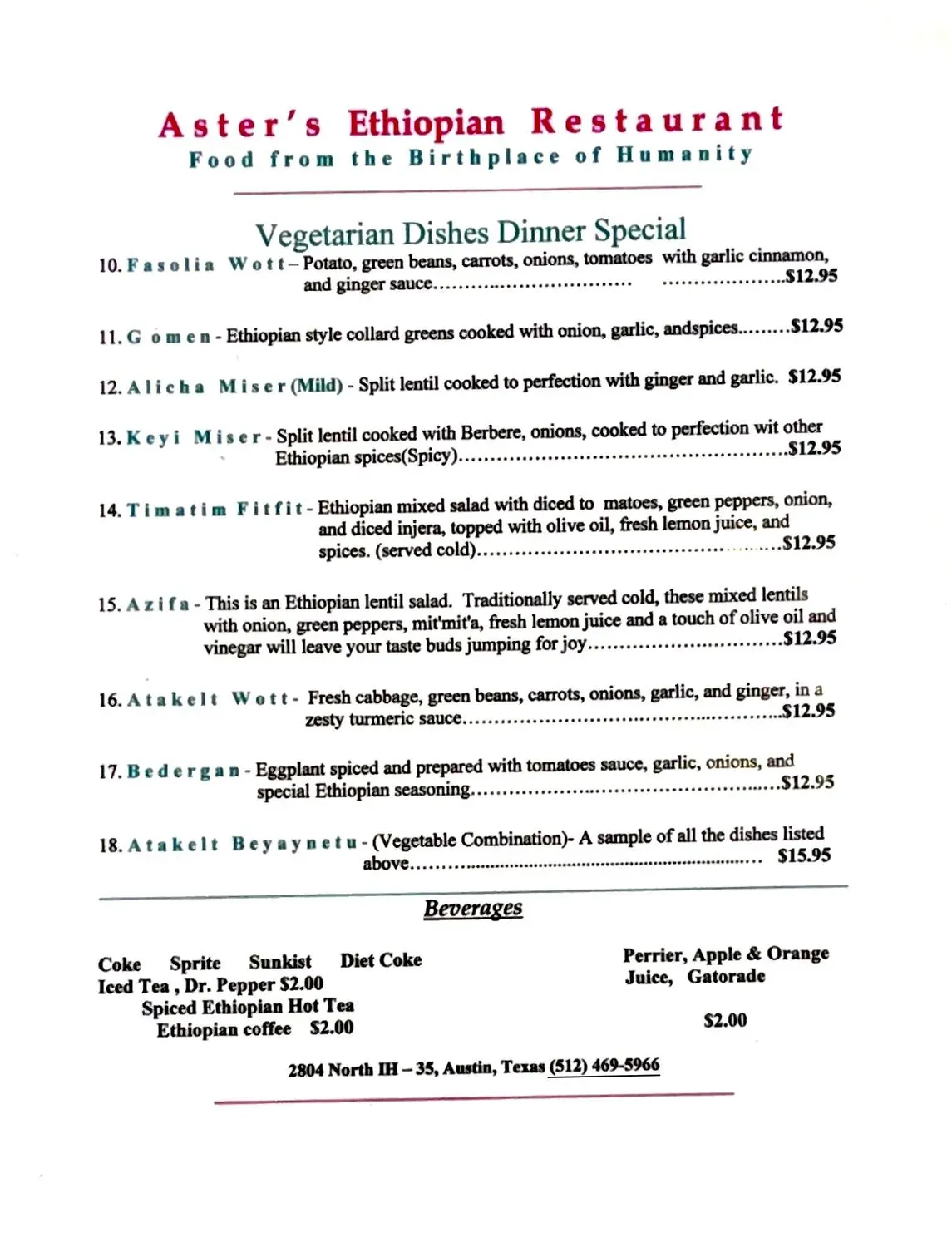 Menu 6