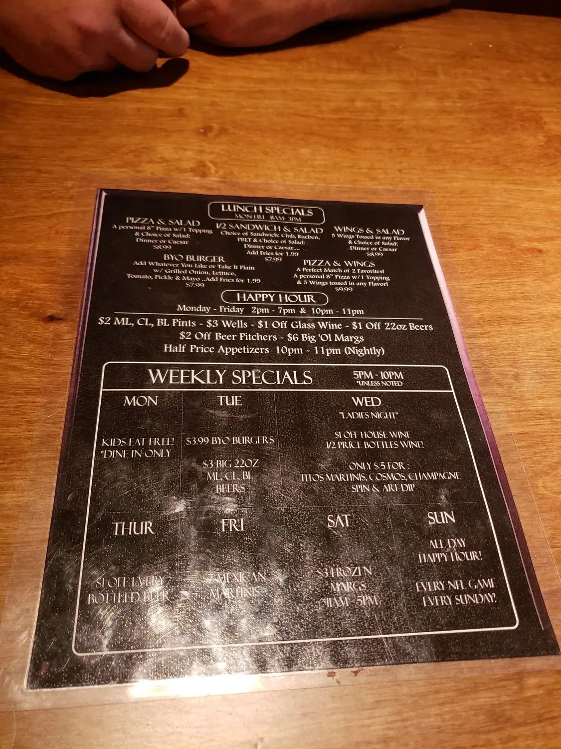 Menu 5