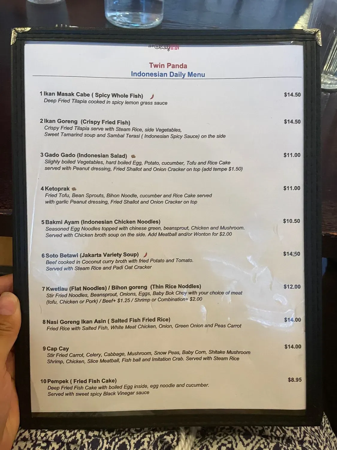 Menu 3