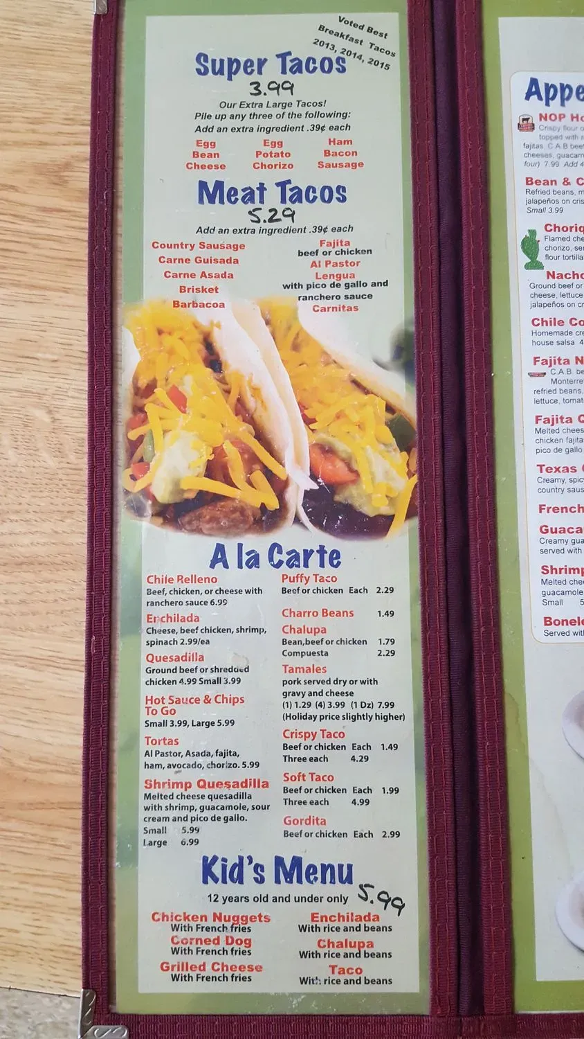 Menu 2