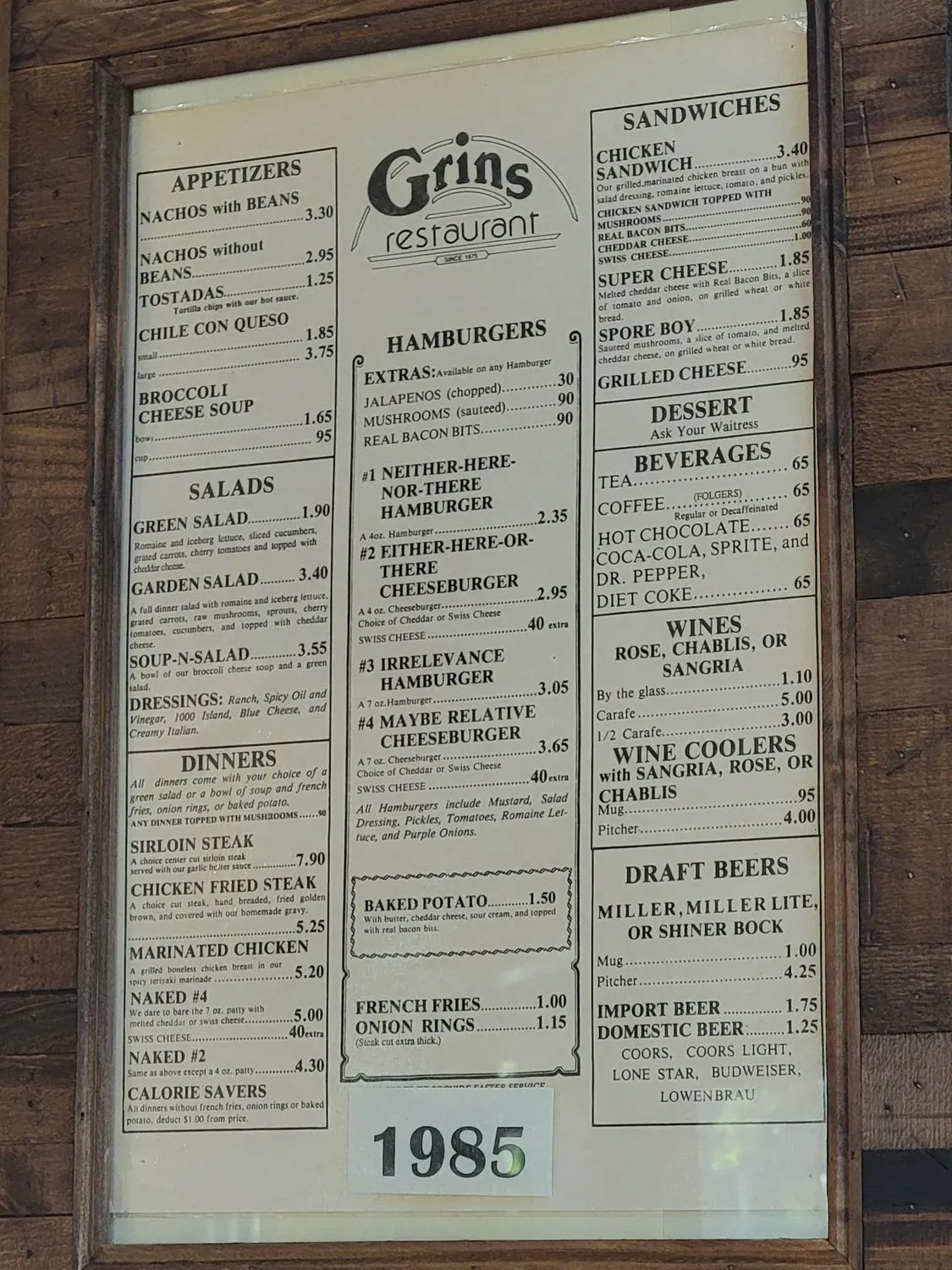 Menu 5