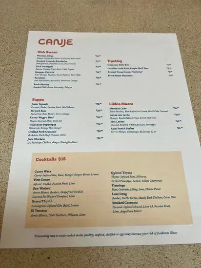 Menu 5