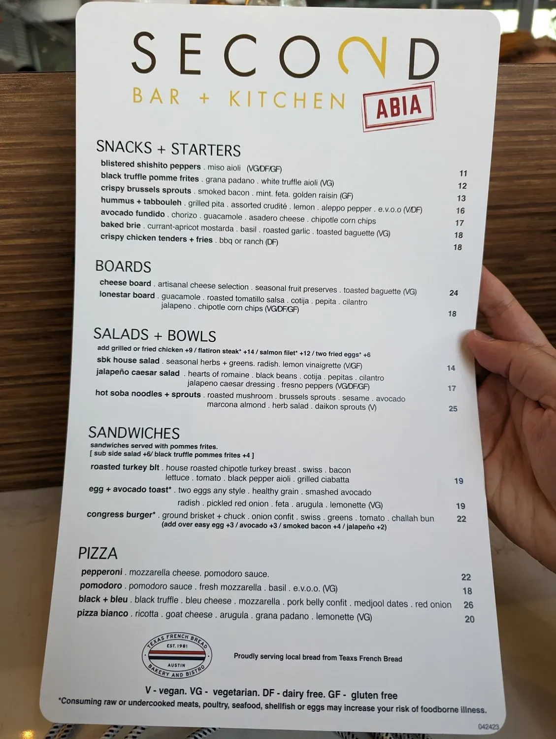 Menu 4