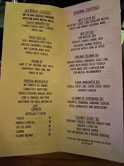 Menu 1