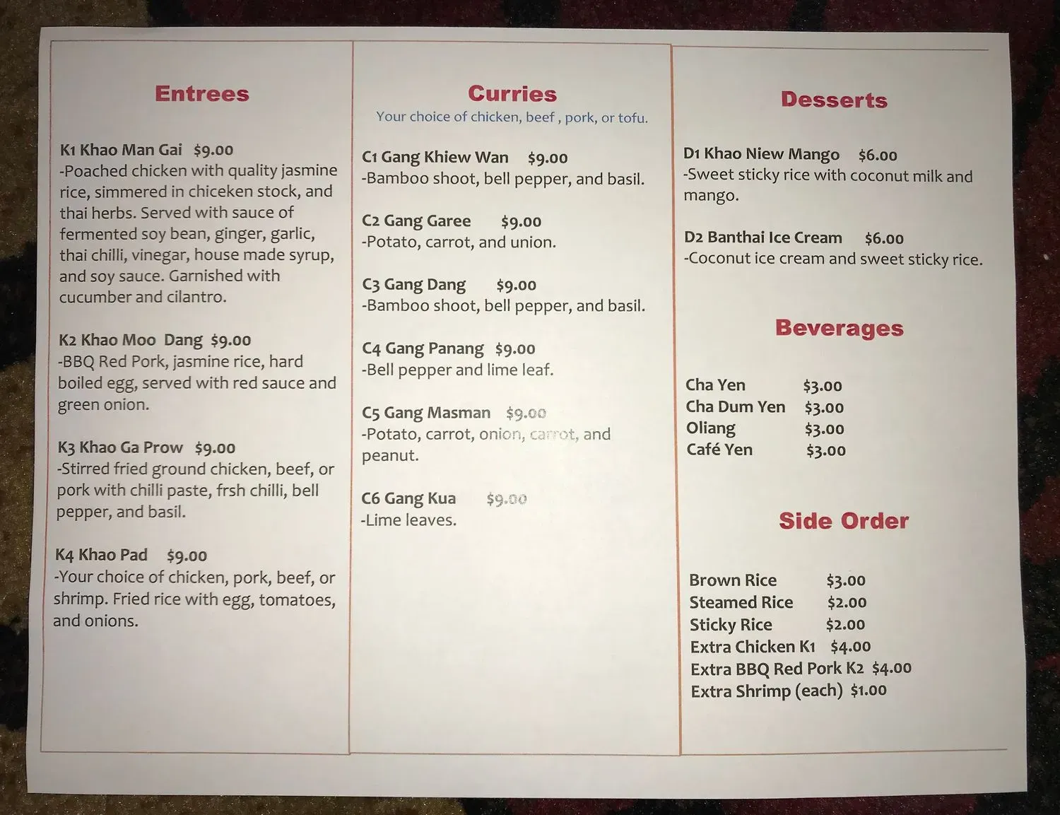 Menu 3