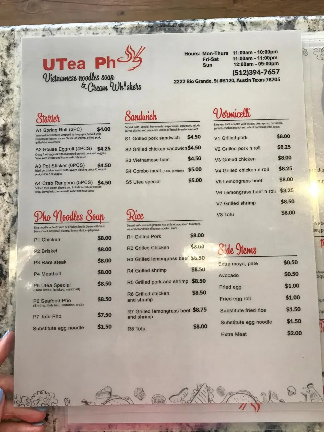 Menu 5