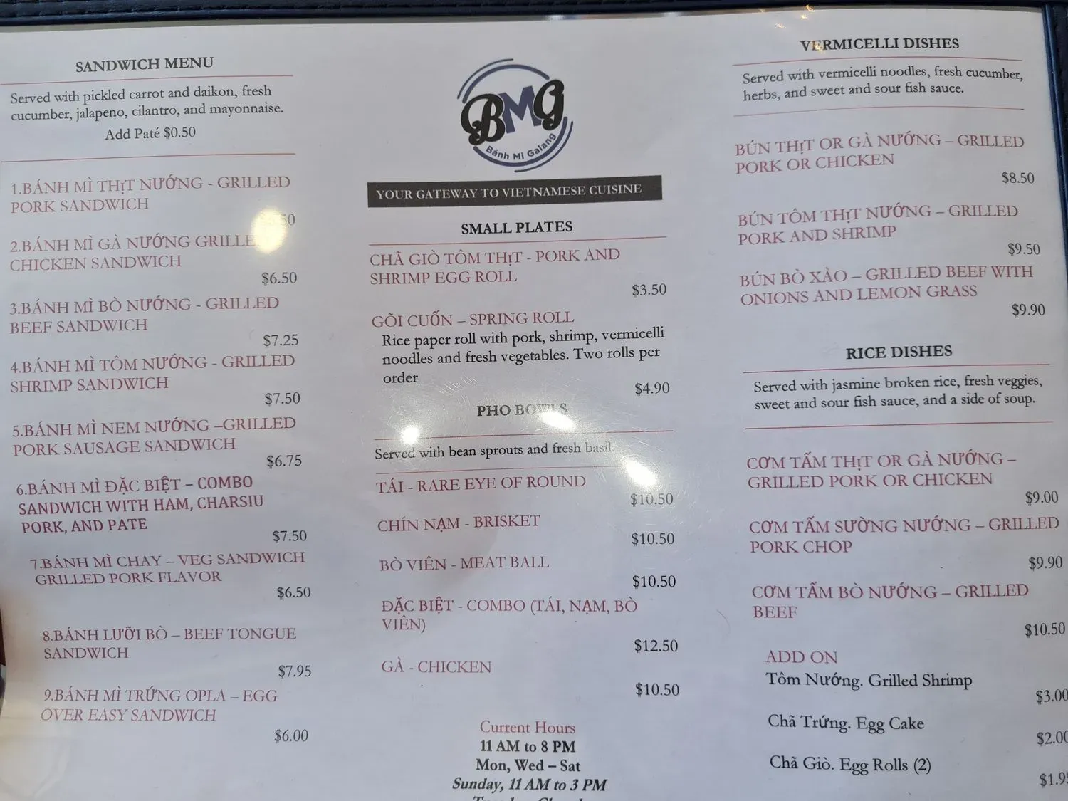 Menu 5