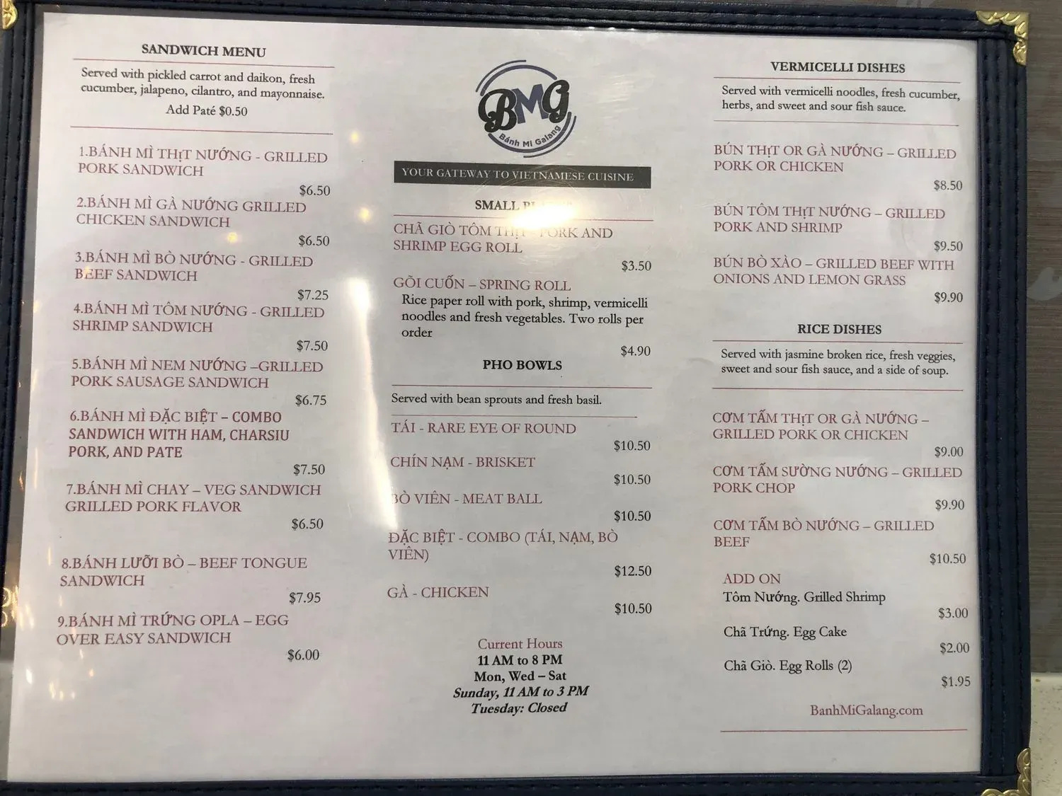 Menu 6