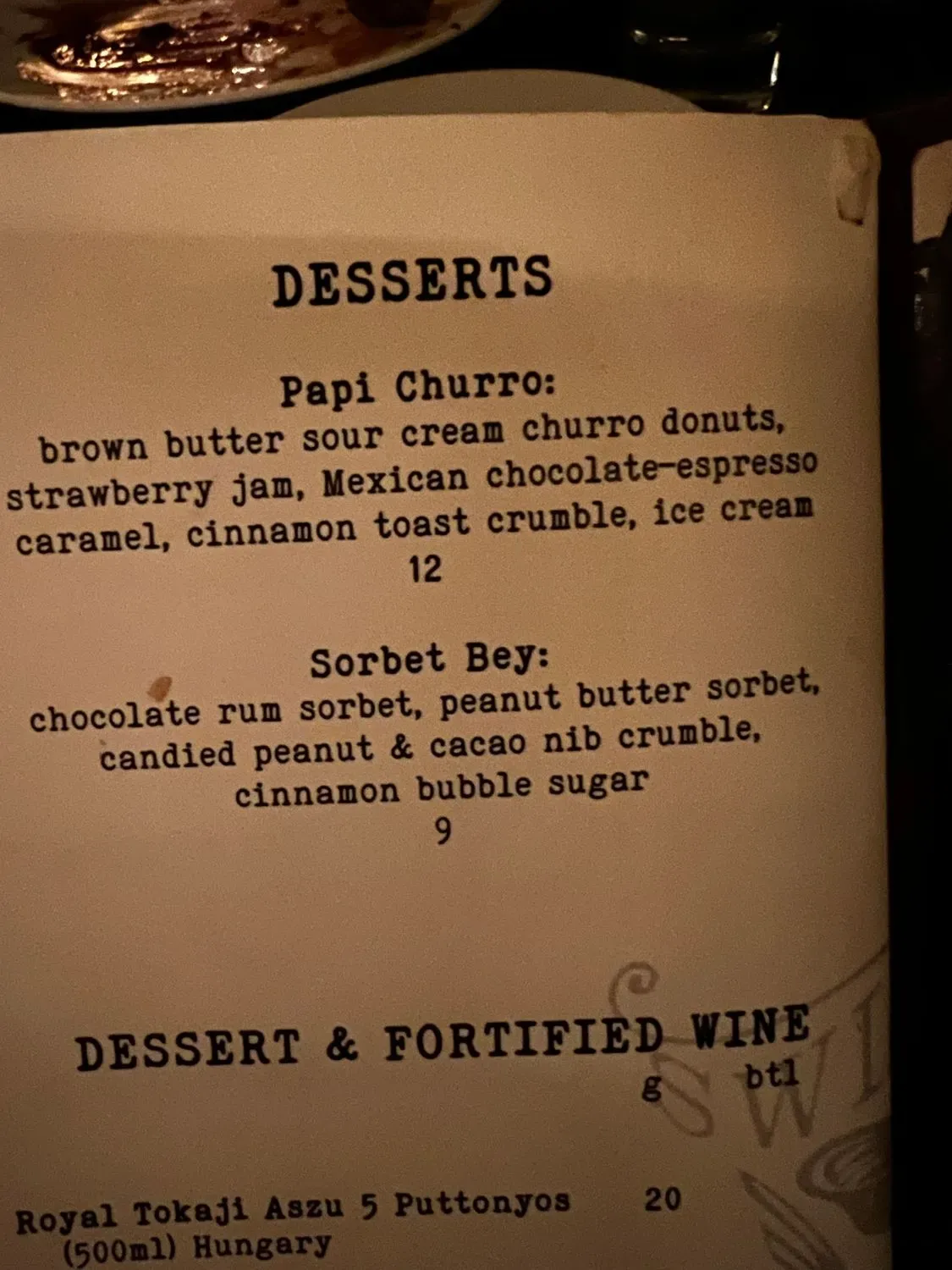 Menu 5