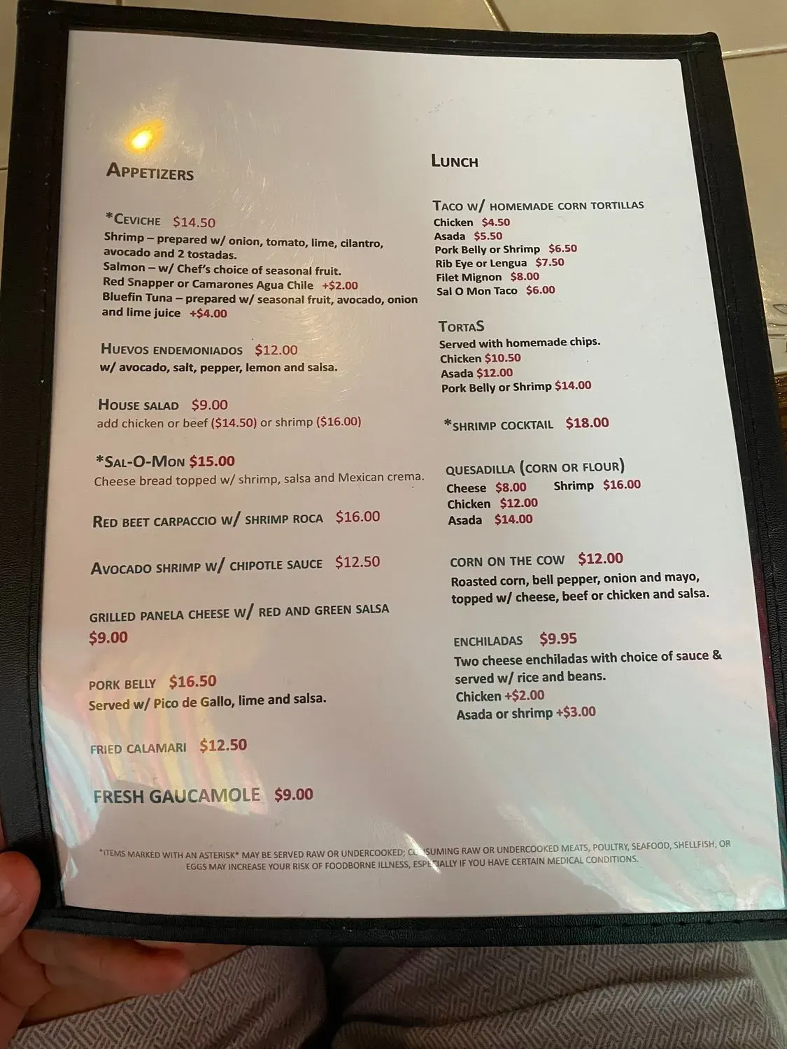 Menu 6