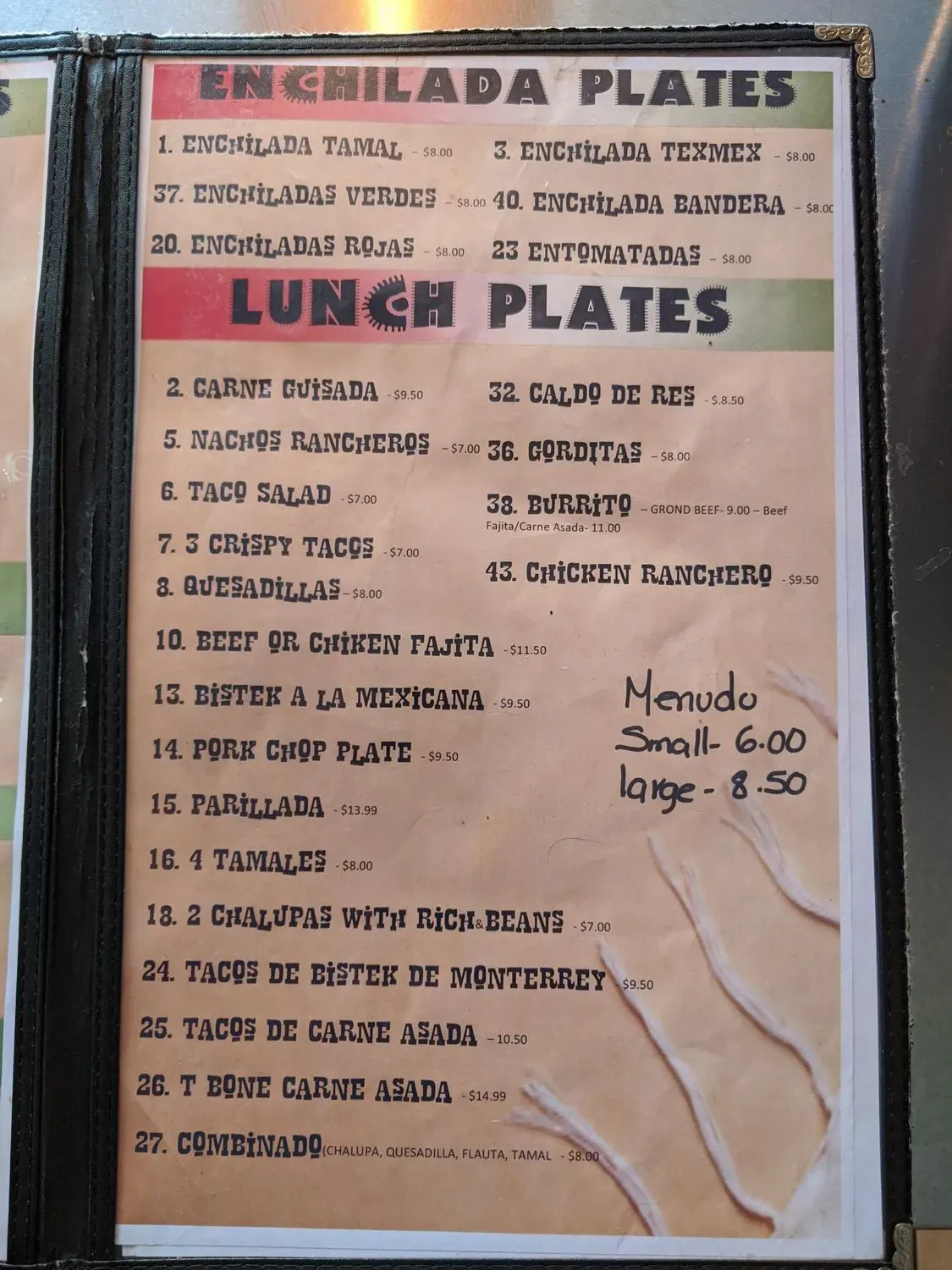 Menu 5