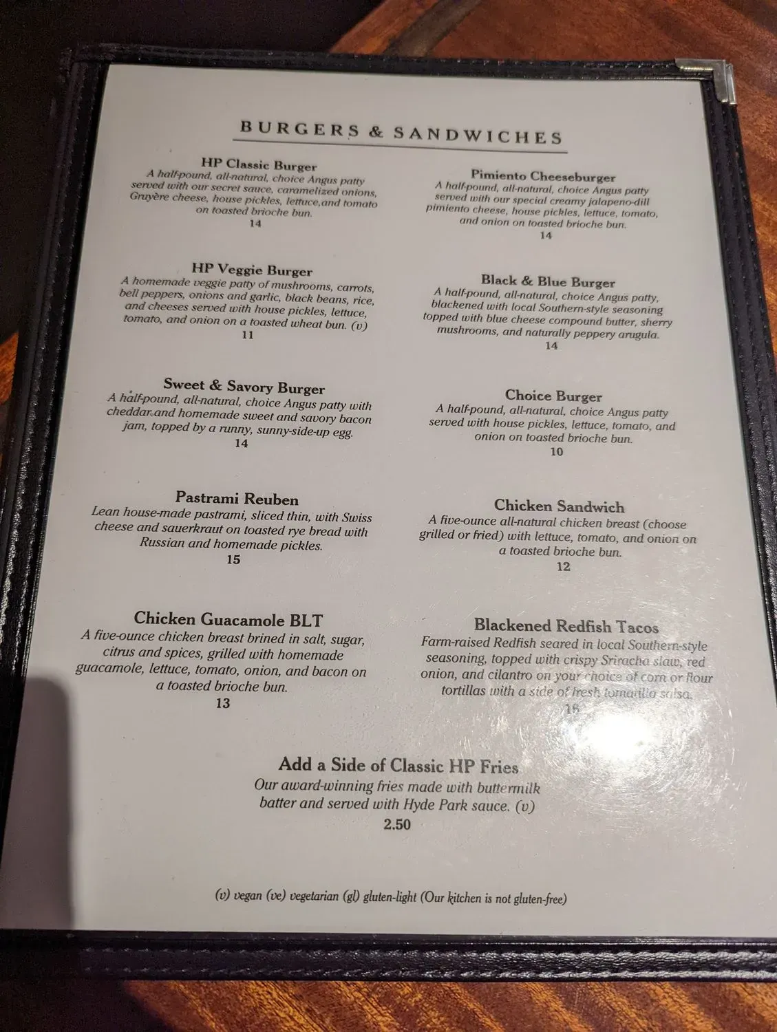 Menu 5