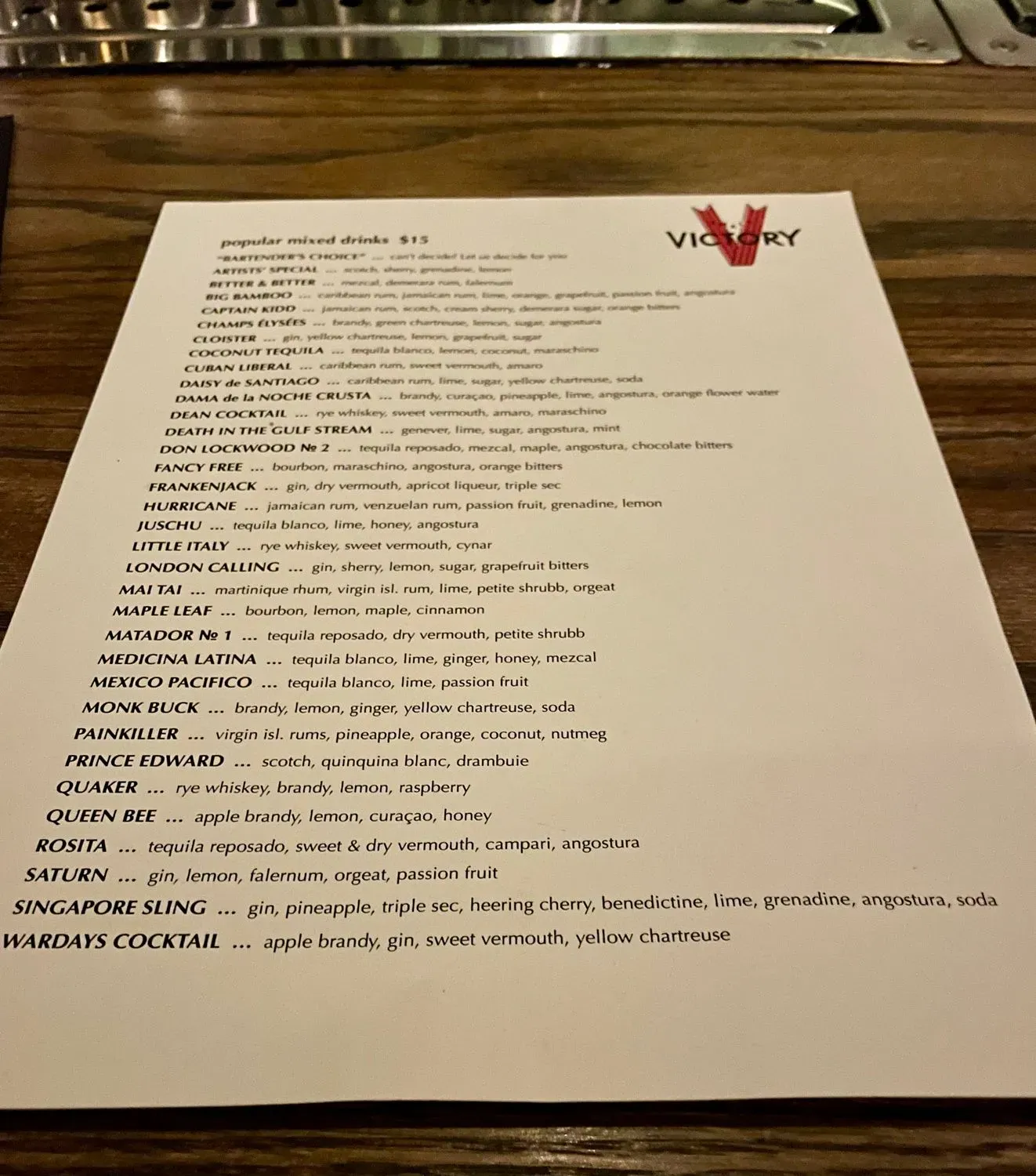 Menu 1