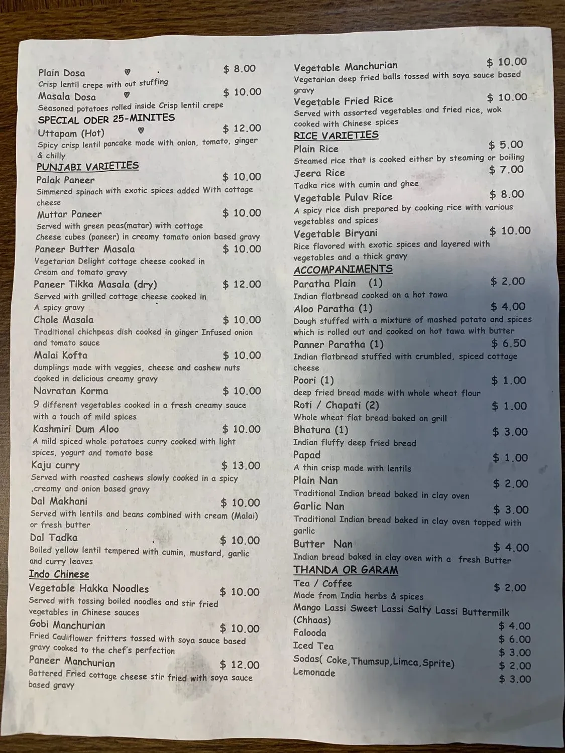 Menu 2