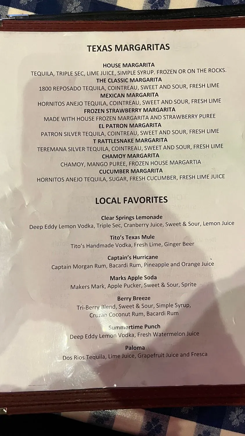 Menu 4