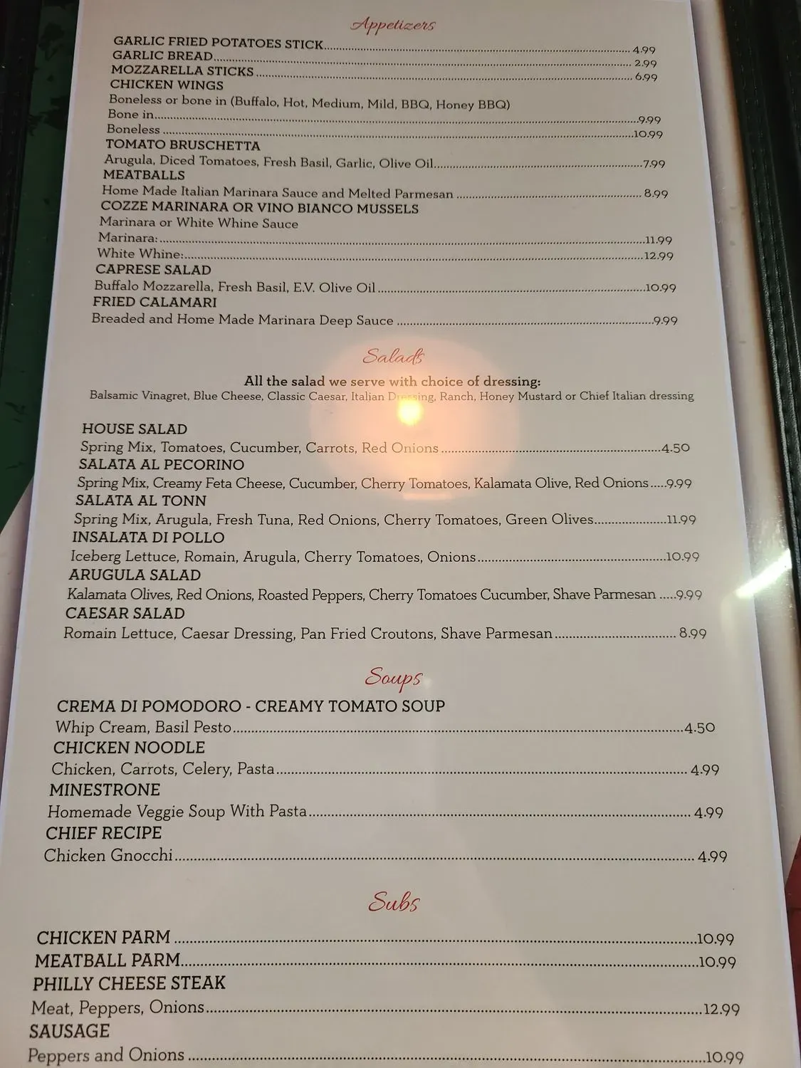 Menu 1