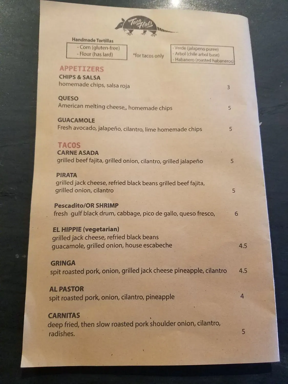 Menu 5