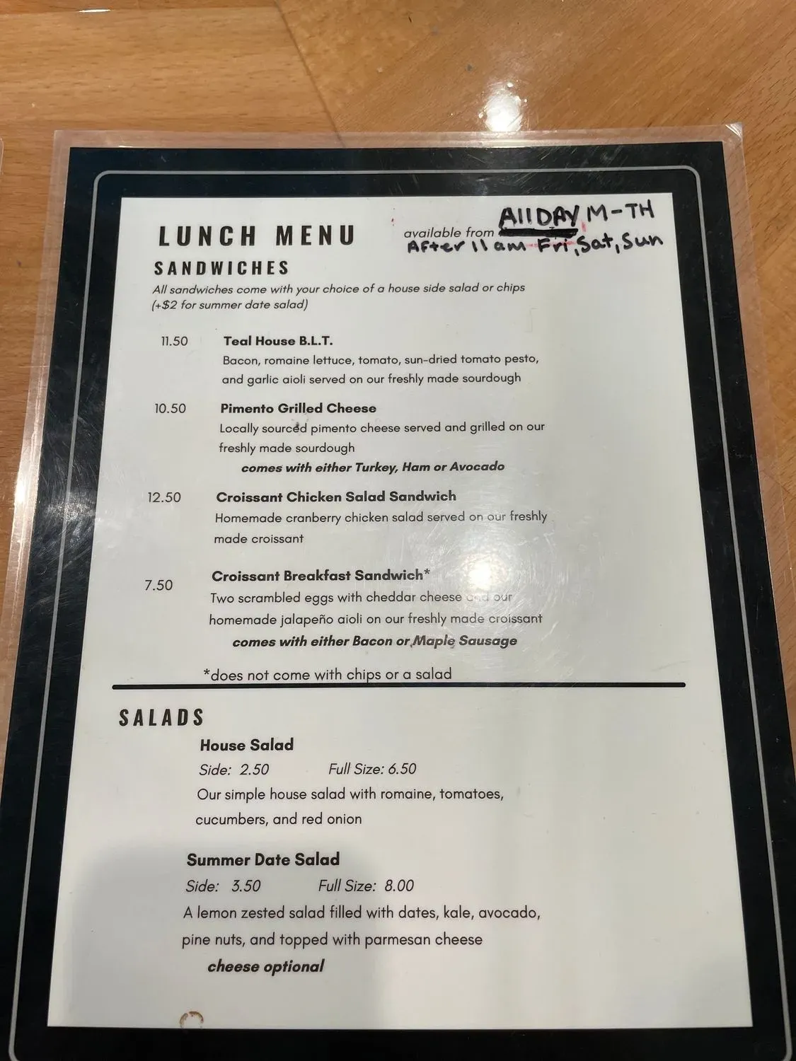 Menu 1