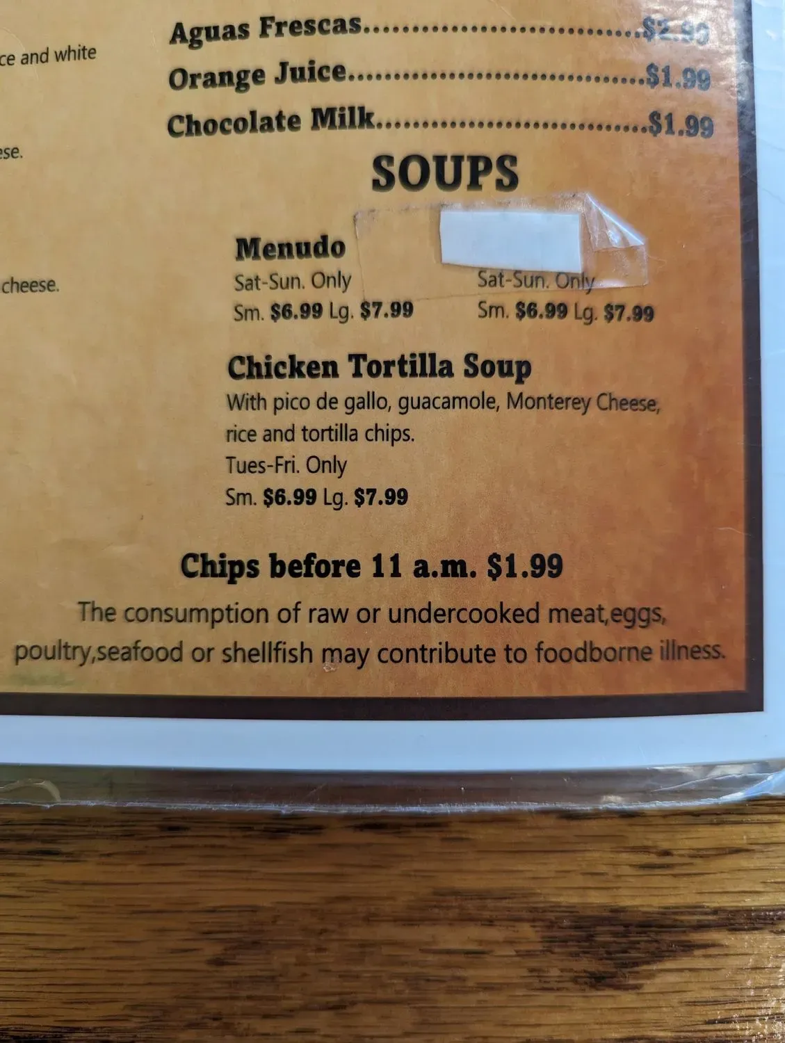 Menu 5