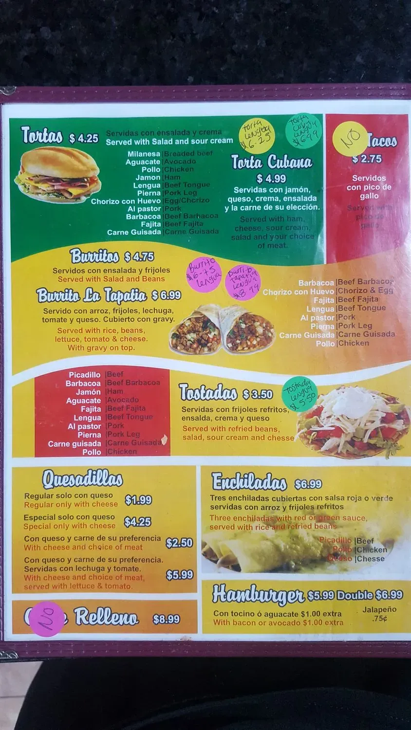 Menu 5