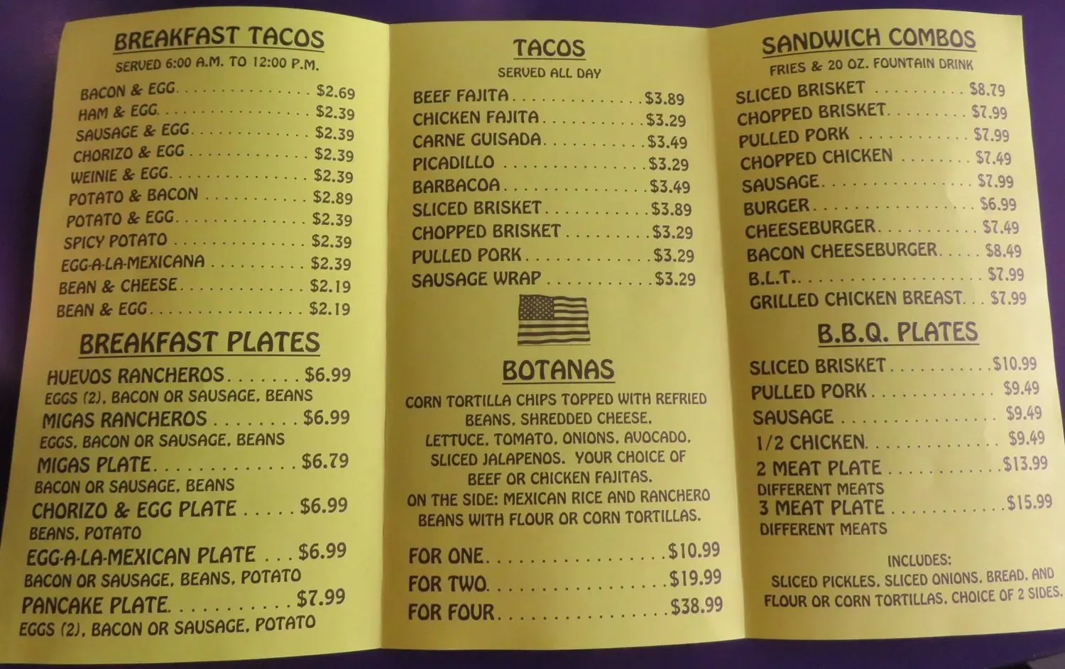 Menu 3