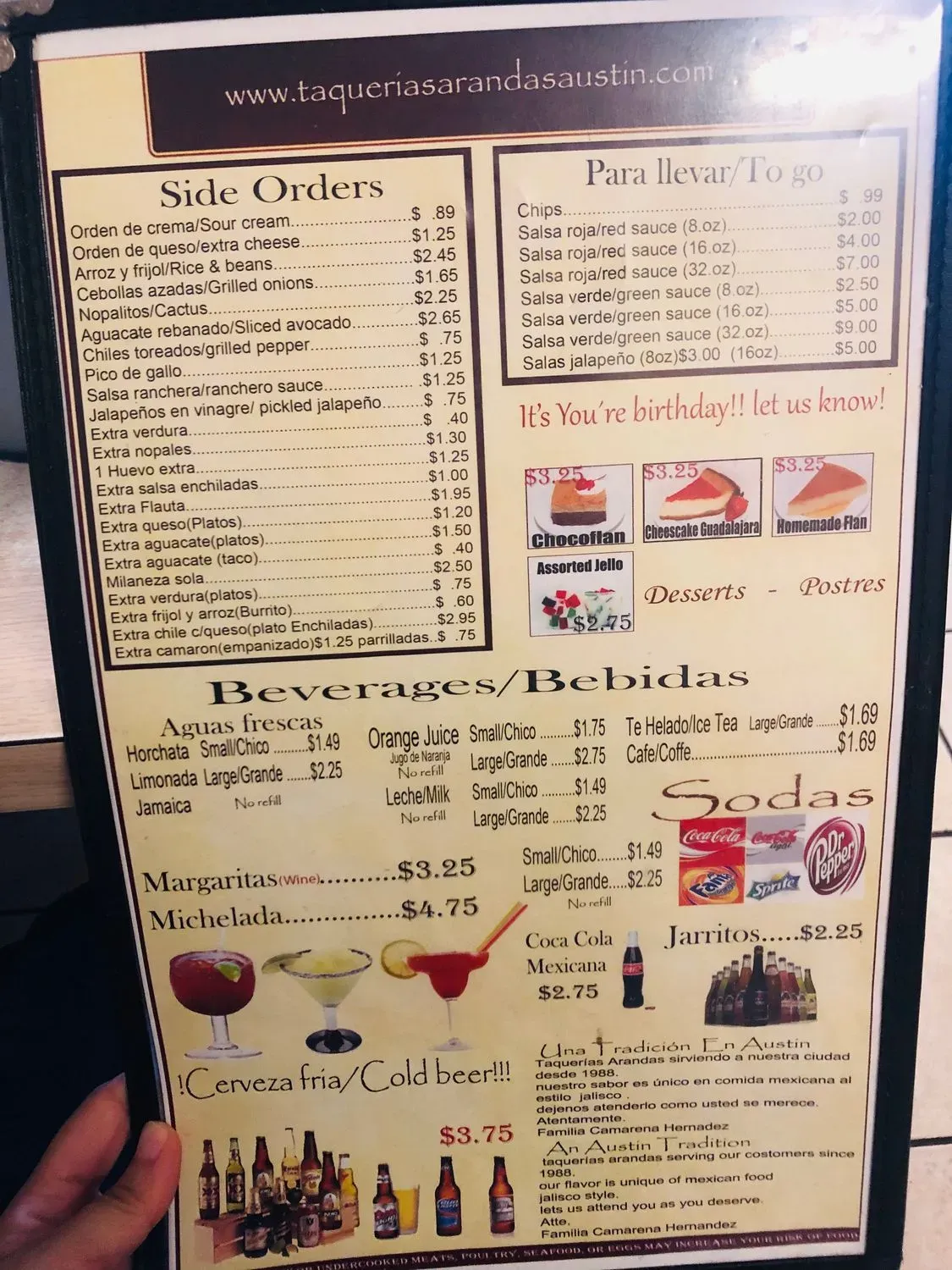 Menu 6