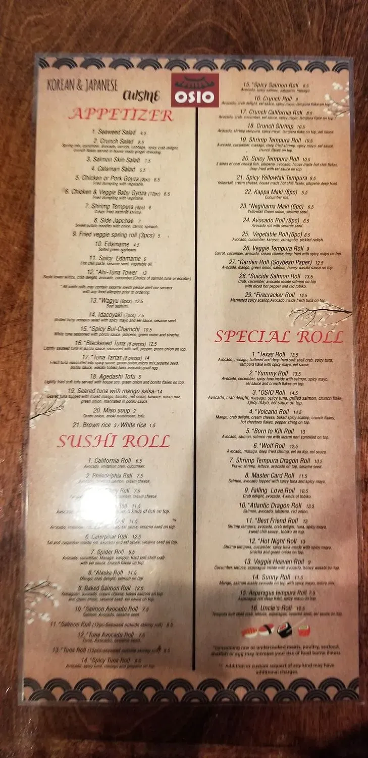 Menu 4