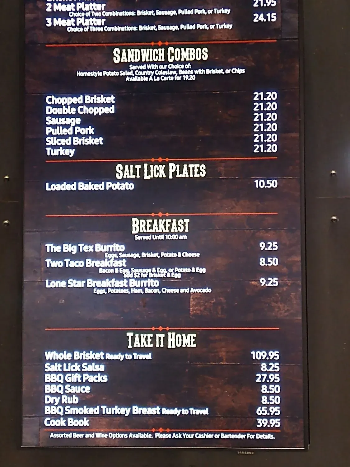 Menu 6