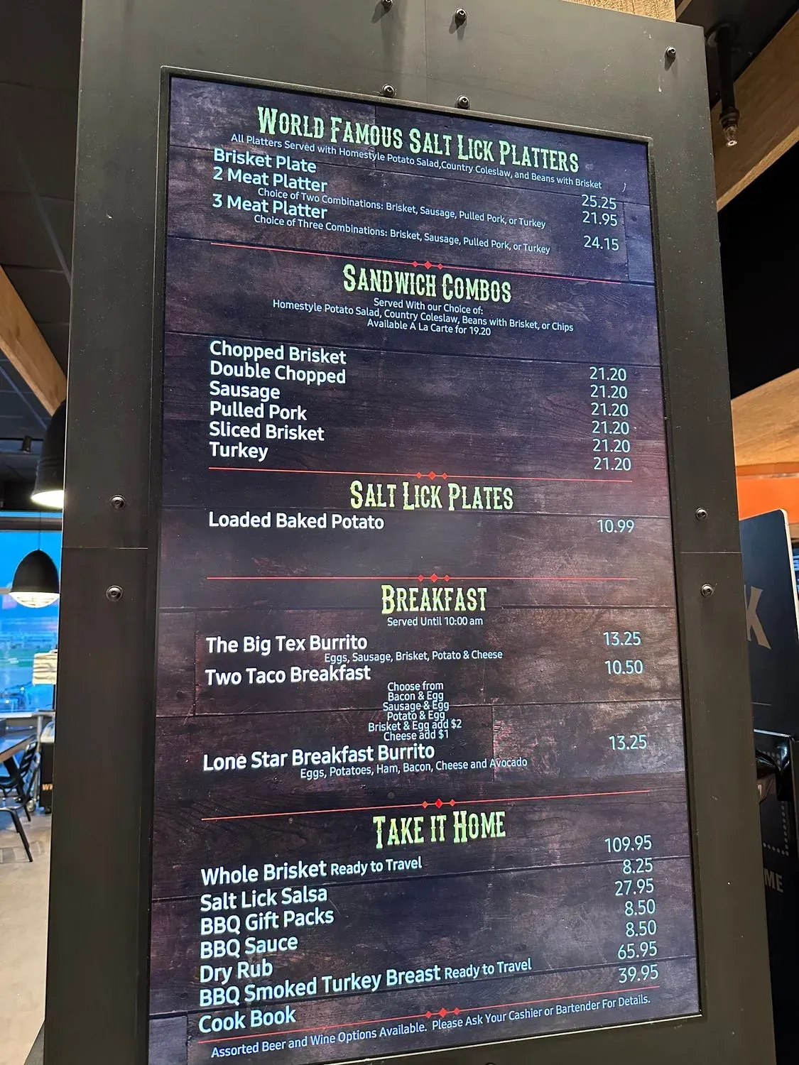 Menu 5