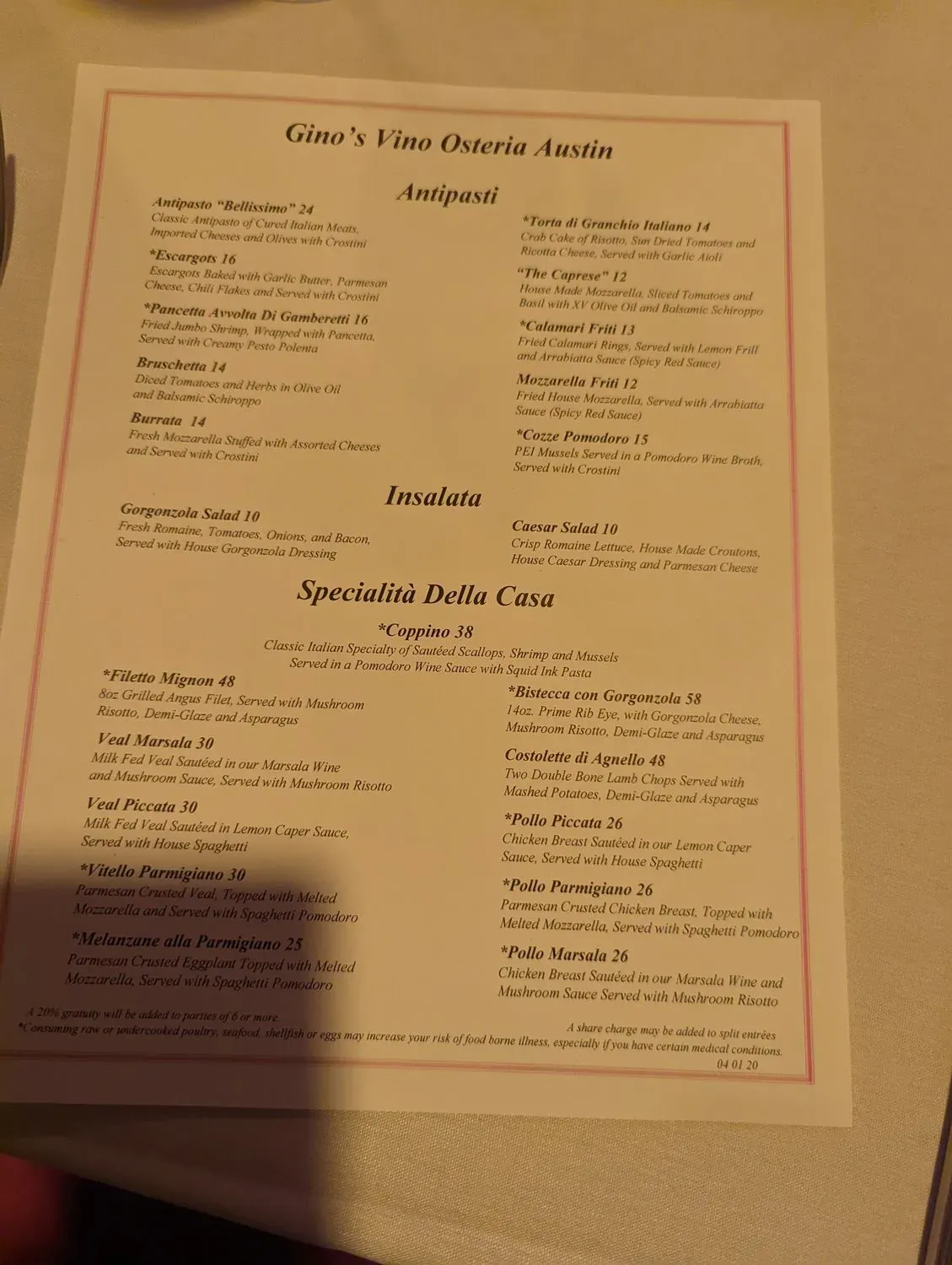 Menu 3