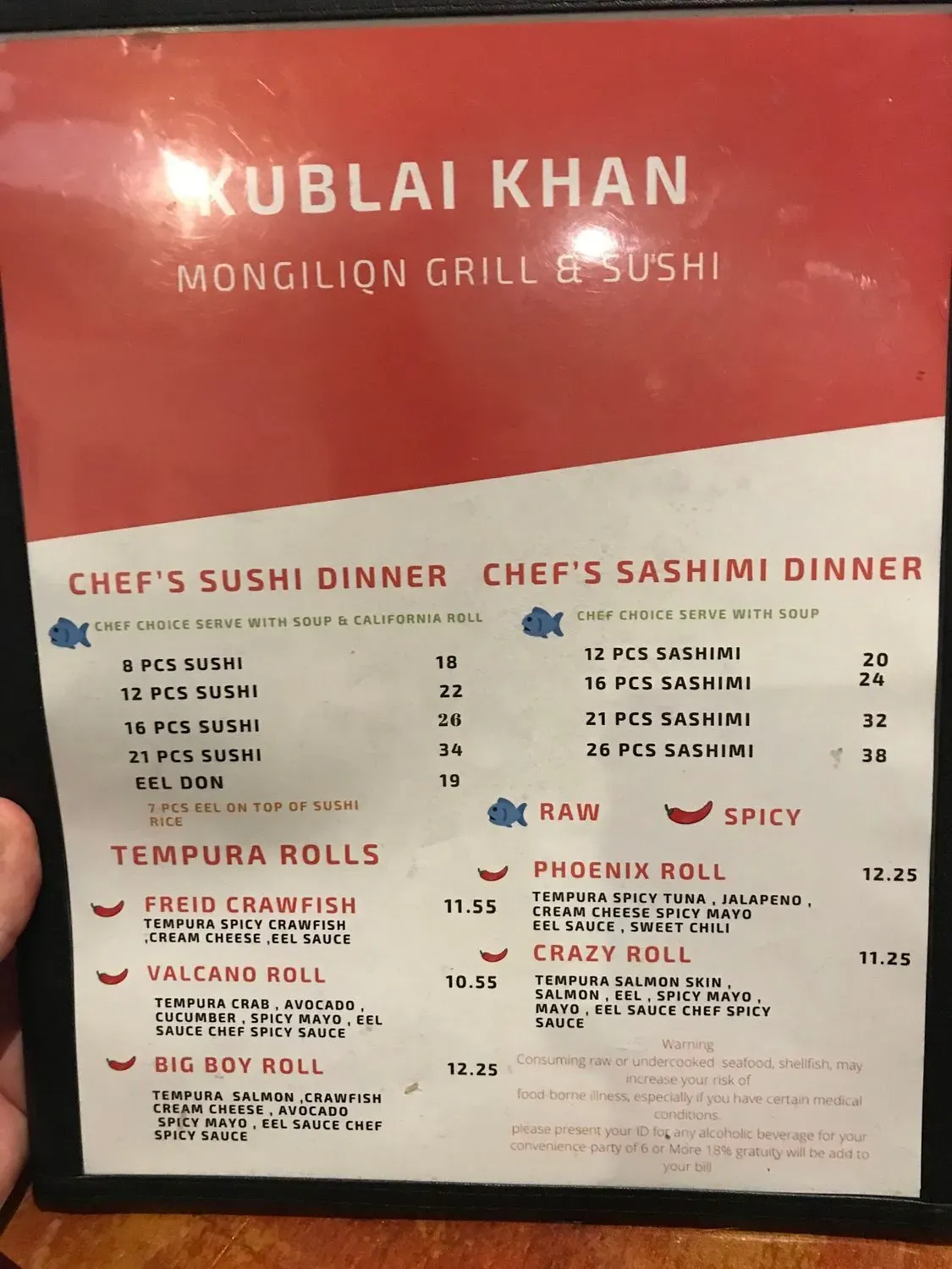 Menu 5