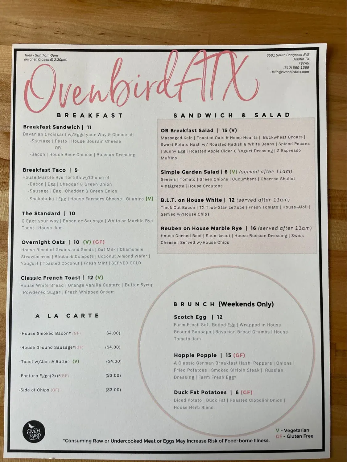 Menu 4