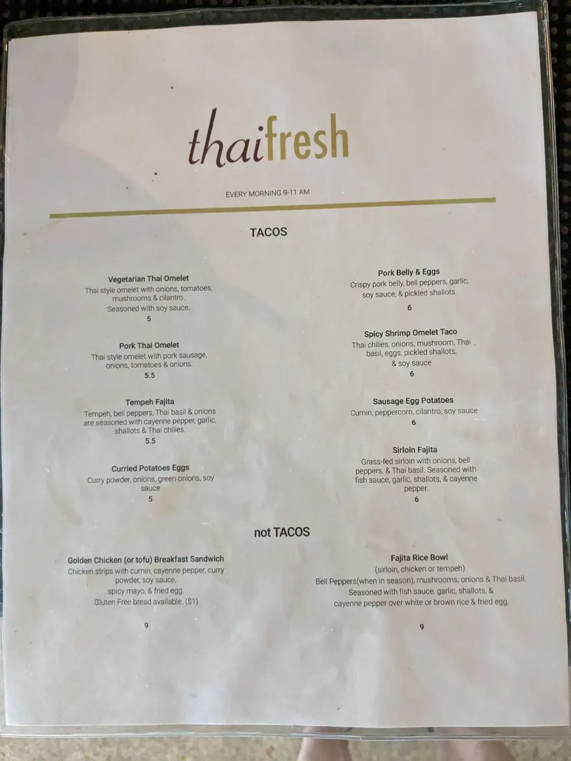 Menu 5