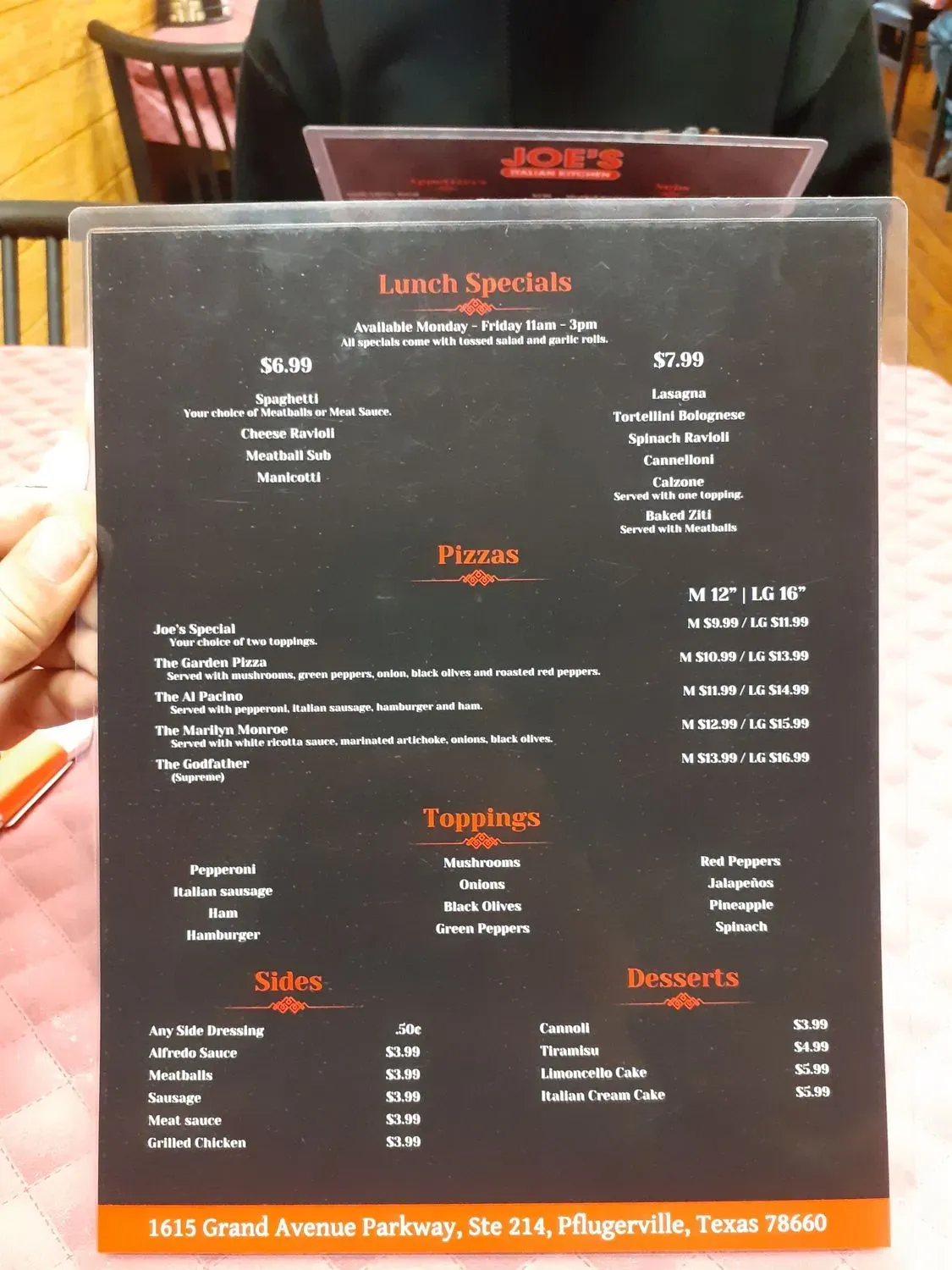 Menu 1