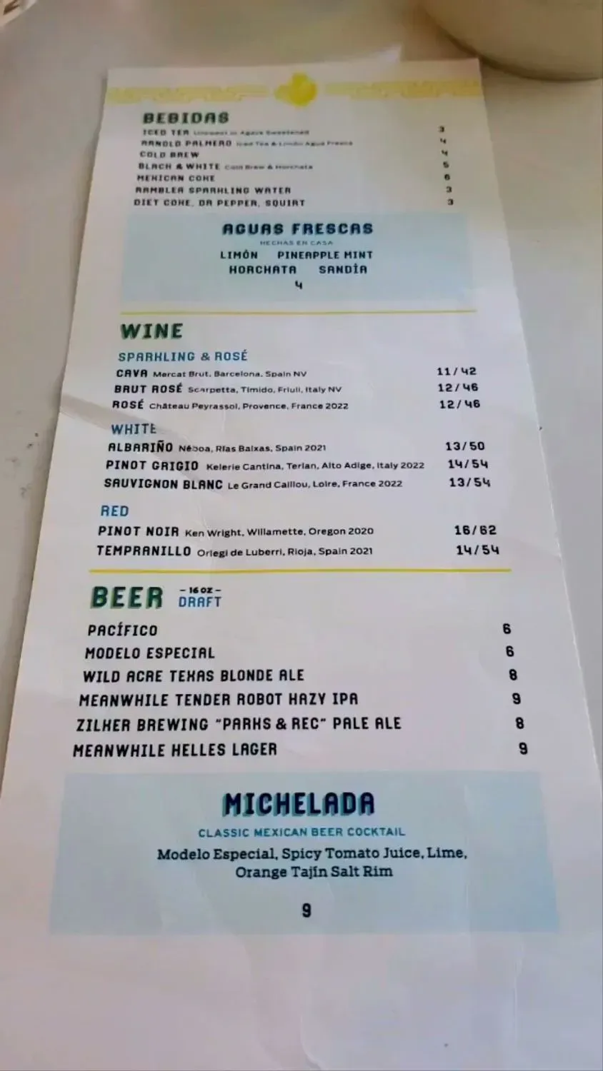 Menu 2