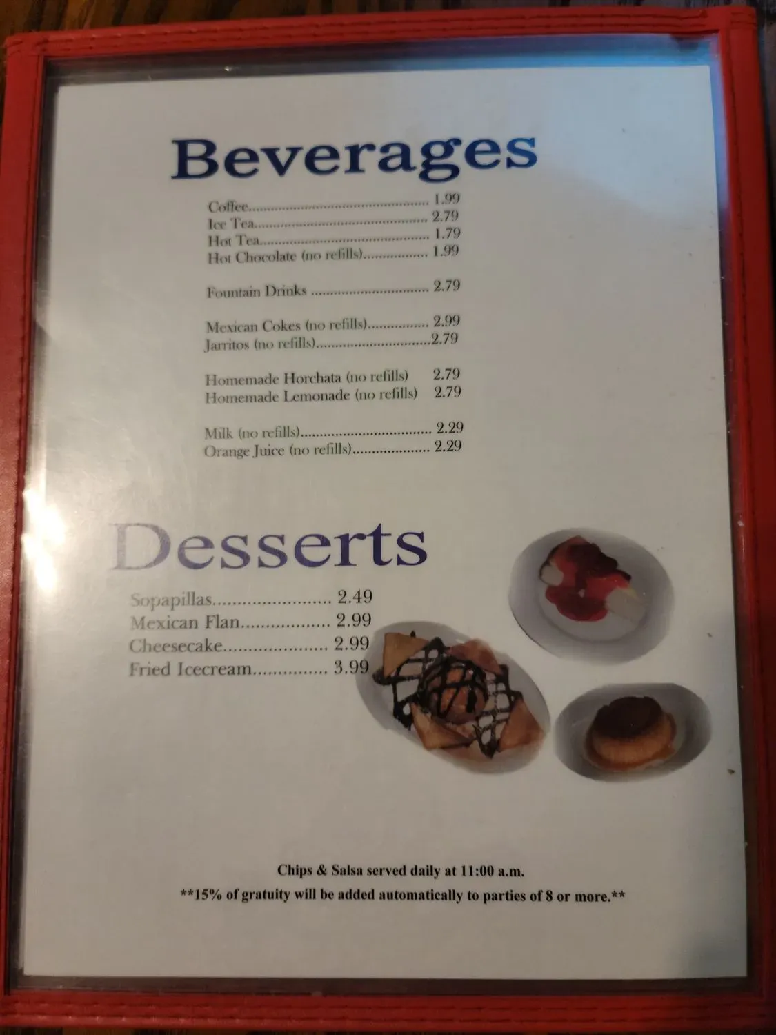 Menu 5