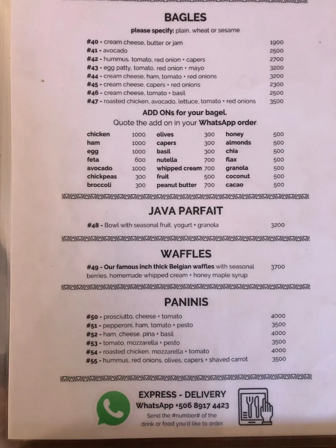 Menu 5